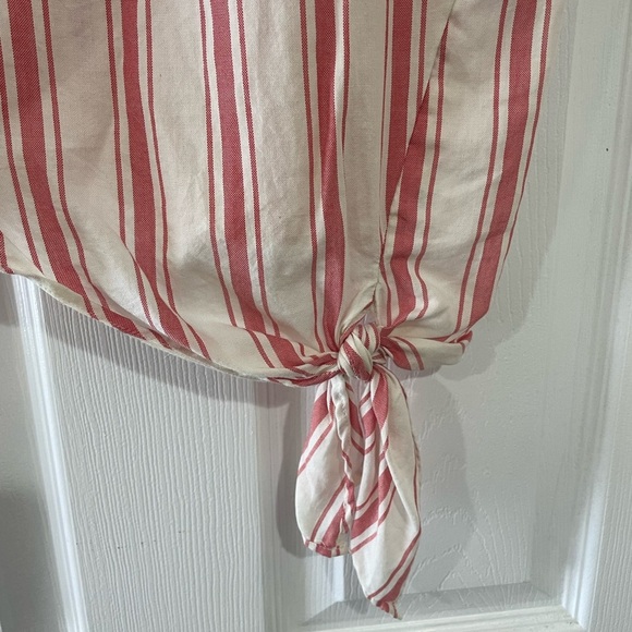 New Madewell Pink and White Stripe Sleeveless Tank size XS - Picture 6 of 9